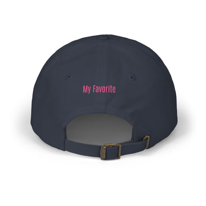 Dad Cap — Embroidered "DAD" Front with "My Favorite" Back | Classic Baseball Hat for Fathers, Father's Day Gift