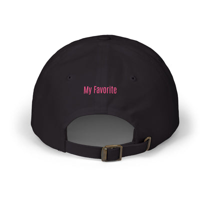Dad Cap — Embroidered "DAD" Front with "My Favorite" Back | Classic Baseball Hat for Fathers, Father's Day Gift