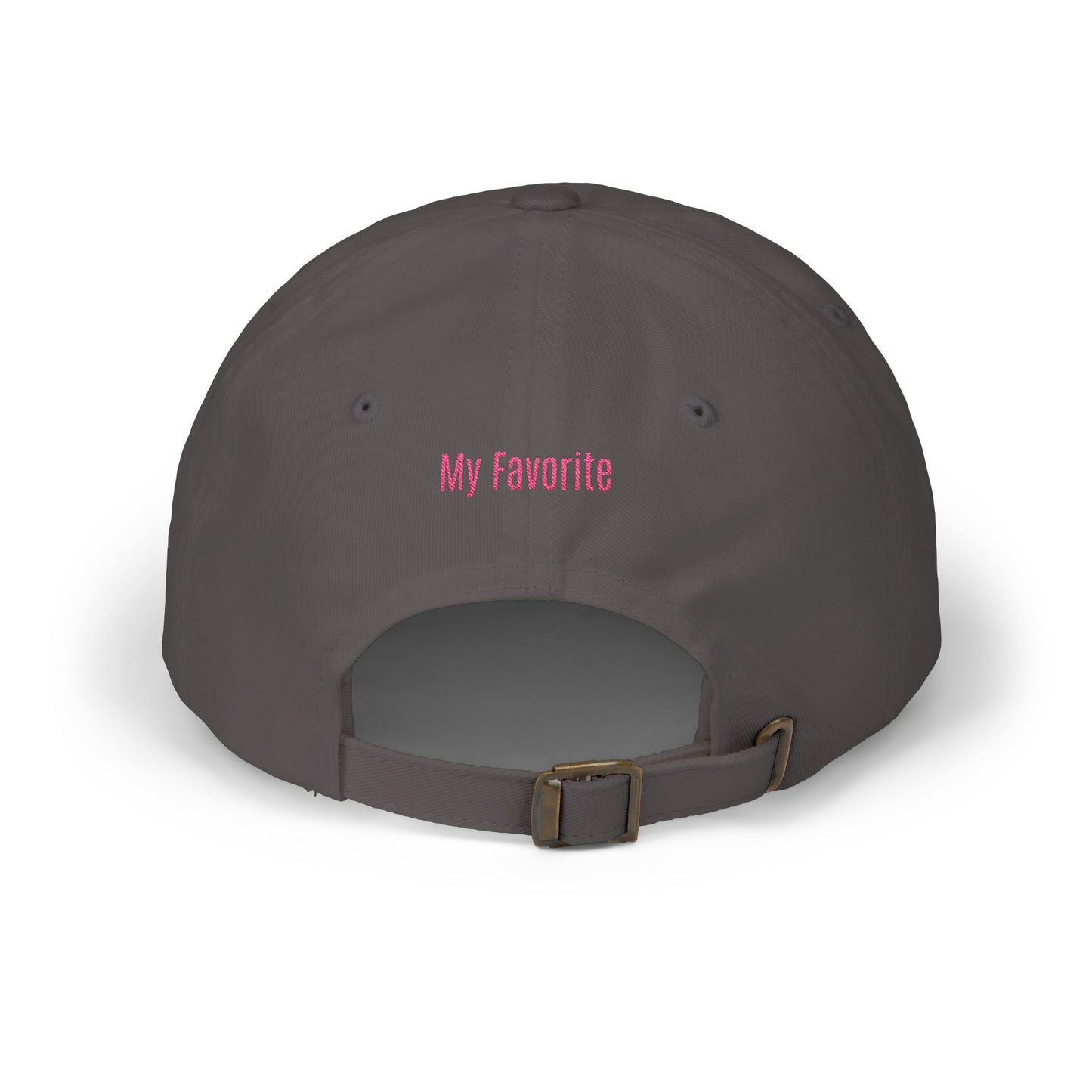 Dad Cap — Embroidered "DAD" Front with "My Favorite" Back | Classic Baseball Hat for Fathers, Father's Day Gift
