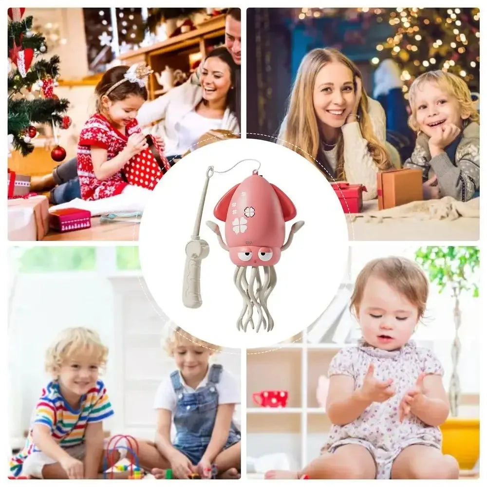 Dancing Octopus Kid Electronic Pet Toys Cartoon Interactive Development Moving Education Toddler Toy Gift - Merit Sell