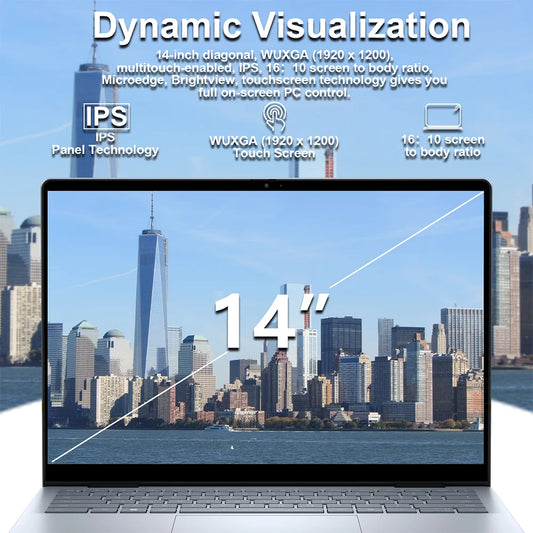 Dell Inspiron 14 7440 FHD+ 2in1 Touchscreen Laptop, Intel Core 7 150U, 64GB DDR5 RAM,4TB PCIe SSD, Backlit KB, WiFi6, FHD Webcam - Merit Sell