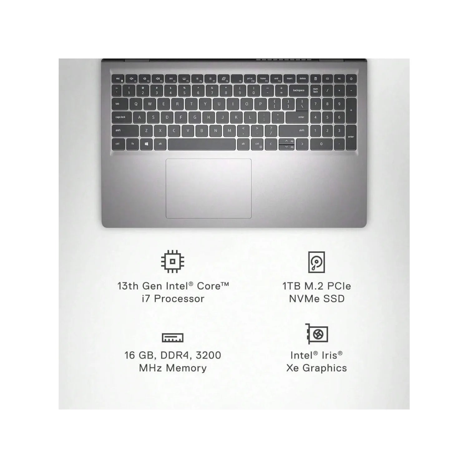 Dell Inspiron 15.6" Business Laptop,Intel Core i7-1355U,64GB RAM,4TB SSD,‎Windows 11 Home,Platinum Silver - Merit Sell