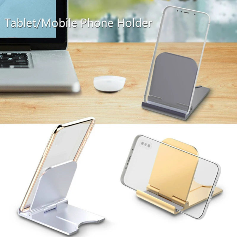 Desk Stand For Mobile Phone Portable Foldable CellPhone Stand Holder Desktop Bracket For iPhone 15 14 13 Pro Max iPad Smartphone - Merit Sell