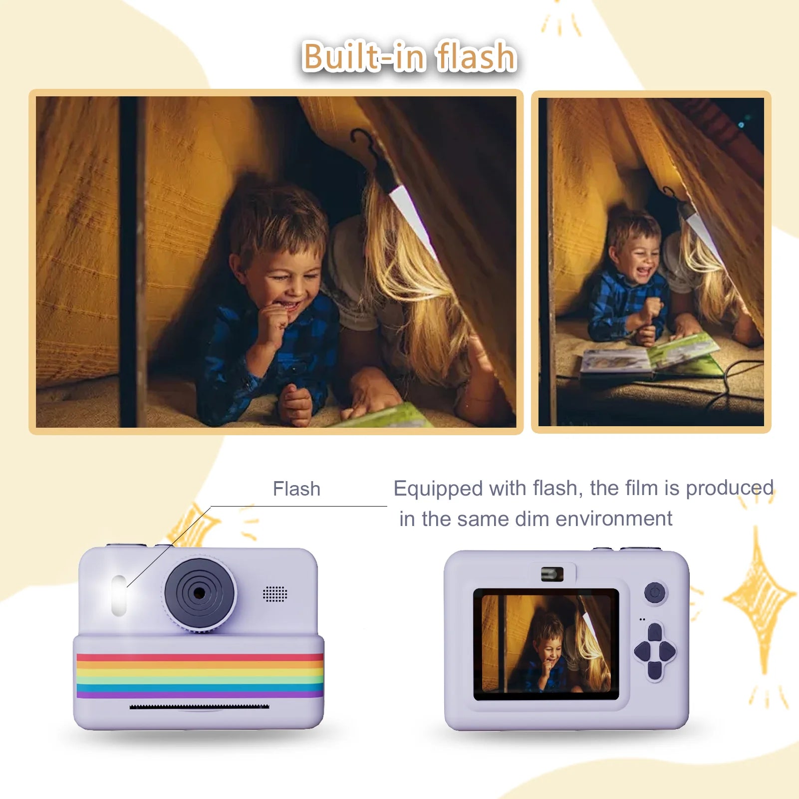 Digital Children Camera For Photography Mini Printer Portable Thermal Instant Print Photo Kids Camera 2.8inch HD Video Toy Gifts - Merit Sell