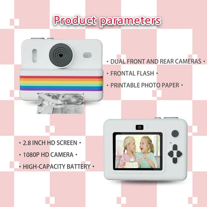 Digital Children Camera For Photography Mini Printer Portable Thermal Instant Print Photo Kids Camera 2.8inch HD Video Toy Gifts - Merit Sell
