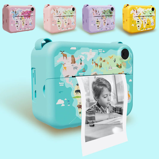 Digital Kids Instant Printing Camera Suitable for Photography Photos Children's Mini Thermal Printer Holiday Gift - Merit Sell