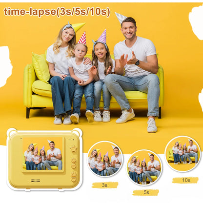 Digital Kids Instant Printing Camera Suitable for Photography Photos Children's Mini Thermal Printer Holiday Gift - Merit Sell