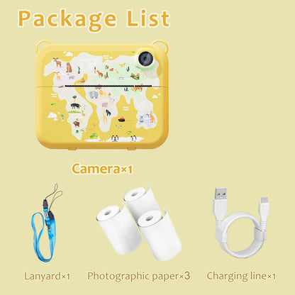 Digital Kids Instant Printing Camera Suitable for Photography Photos Children's Mini Thermal Printer Holiday Gift - Merit Sell