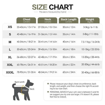 Dog Anxiety Vest and Coat-Keep Pet Calm, Dog Jacket for Thunder, Fireworks, Anti Anxiety Vest for Dogs and Cat Body and Ear - Merit Sell