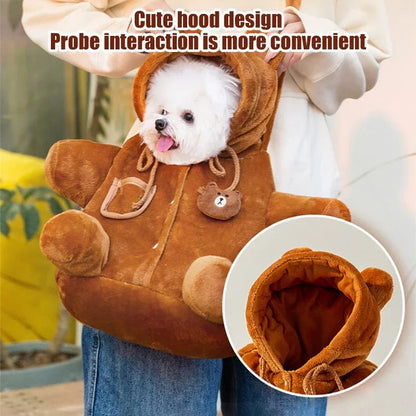 Dog Bag Cat Bag Autumn And Winter Warm And Windproof Cute Crossbody Bag Cat Backpack Pet Supplies - Merit Sell
