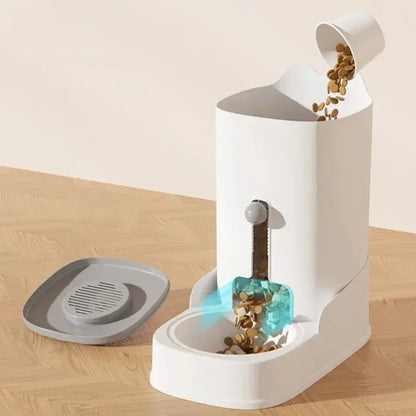 Dog Cat Water Fountain Large Capacity Pet Feeder Cat Food Bowl Gravity Food Feeder Gravity Water Fountain Cat Accessories - Merit Sell