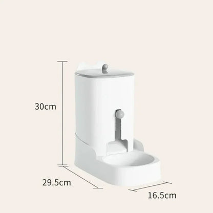Dog Cat Water Fountain Large Capacity Pet Feeder Cat Food Bowl Gravity Food Feeder Gravity Water Fountain Cat Accessories - Merit Sell