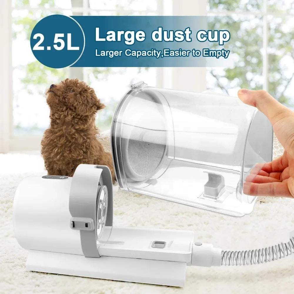 Dog Grooming Kit for Pet Include 4 Hair Clipper Combs 2.5L Vacuum Cleaner and 5 Pet Grooming Tools for Shedding - Merit Sell