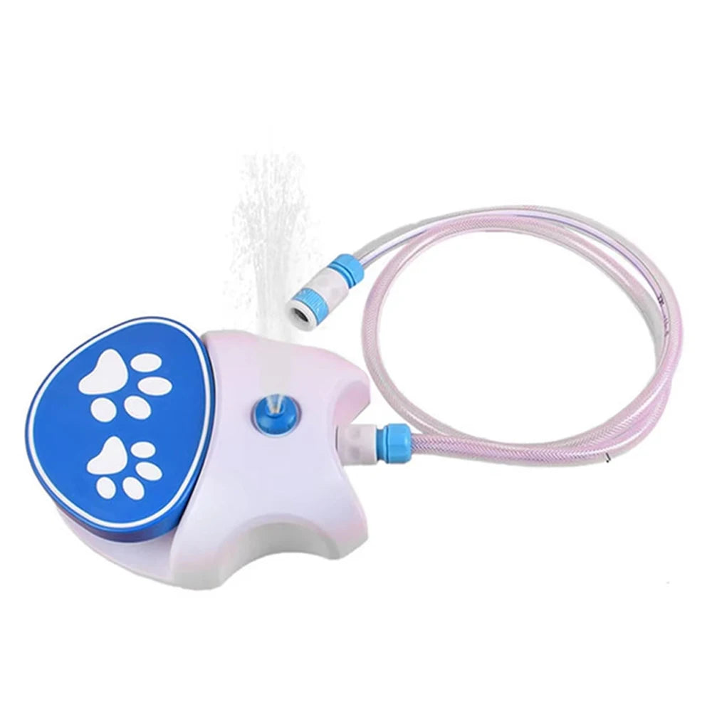 Dog Water Fountain Step Activated Outdoor Sprinkler Activated Water Feeder Large Pets Hydration with Water Hose - Merit Sell