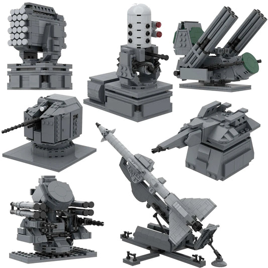 Dvina Close-In Weapon System Phalanx CIWS Skynex Kashtan S75 Goalkeeper Airframe Missile Battleship Artillery Military Block Toy - Merit Sell