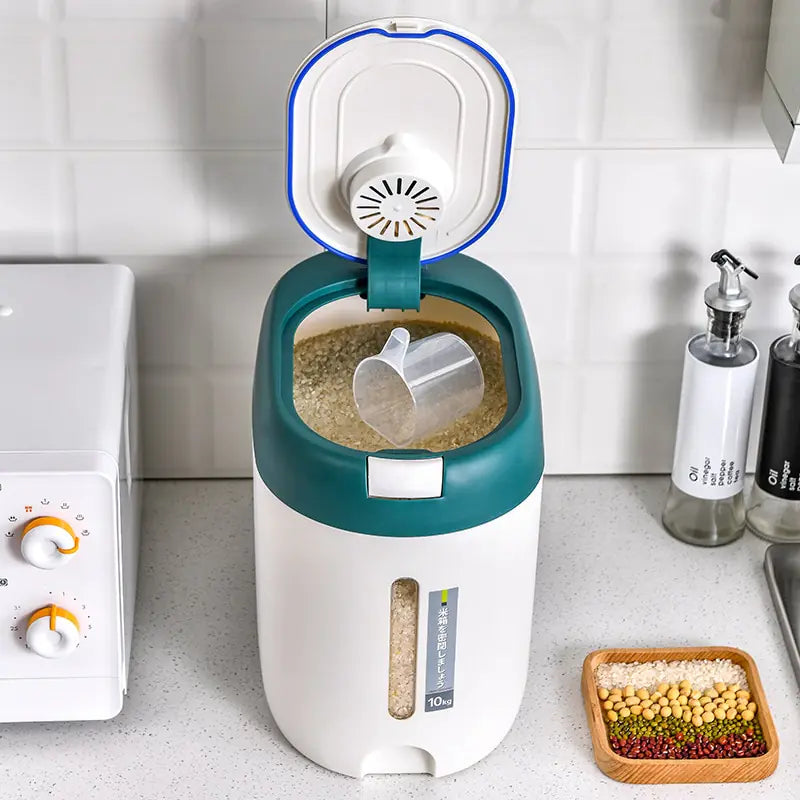 Automatic Kitchen Rice Bin | Convenient Storage Solution