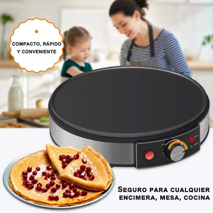 Electric Crepe Maker Machine Pancake Machine With Non-stick Griddle Batter Spreader Crepes Maker 1000W Kitchen Cooking Tools - Merit Sell