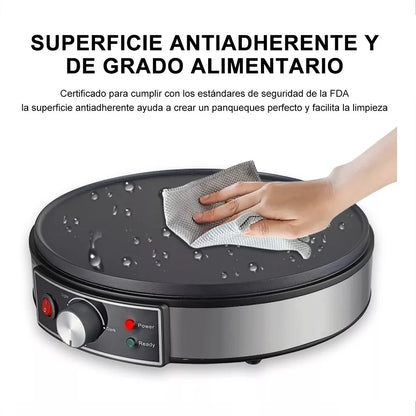 Electric Crepe Maker Machine Pancake Machine With Non-stick Griddle Batter Spreader Crepes Maker 1000W Kitchen Cooking Tools - Merit Sell