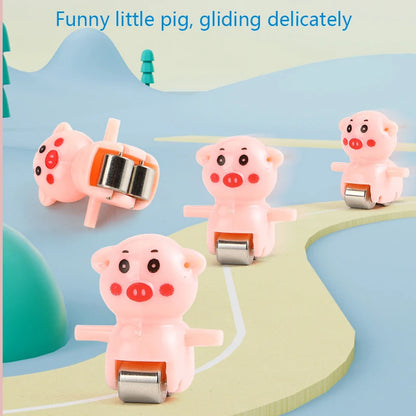 Electric Duck Climbing Stairs Slides Set with LED Flashing Lights Music Race Car Tracks Roller Coaster Kids Educational Toys - Merit Sell