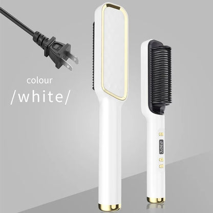 Electric Hot Comb Multifunctional Straight Hair Straightener Comb Negative Ion Anti-Scalding Styling Tool Straightening Brush - Merit Sell