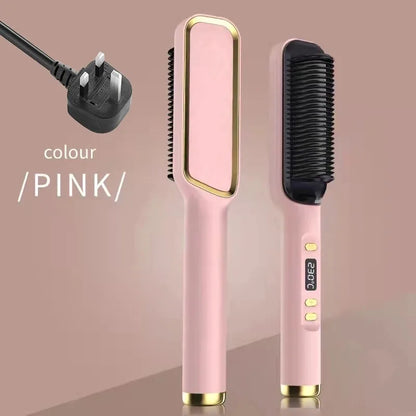 Electric Hot Comb Multifunctional Straight Hair Straightener Comb Negative Ion Anti-Scalding Styling Tool Straightening Brush - Merit Sell