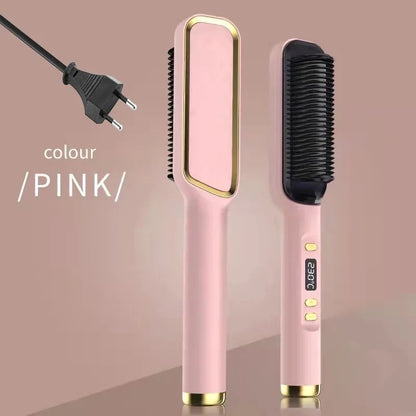 Electric Hot Comb Multifunctional Straight Hair Straightener Comb Negative Ion Anti-Scalding Styling Tool Straightening Brush - Merit Sell