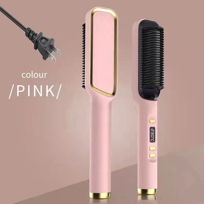 Electric Hot Comb Multifunctional Straight Hair Straightener Comb Negative Ion Anti-Scalding Styling Tool Straightening Brush - Merit Sell