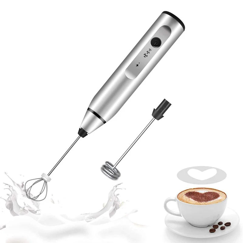 Electric Milk Frothers Handheld Wireless Blender USB Mini Coffee Maker Whisk Mixer Cappuccino Cream Egg Beater Food Blender - Merit Sell