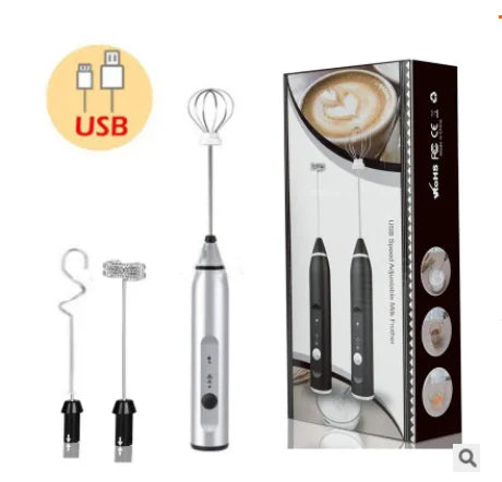 Electric Milk Frothers Handheld Wireless Blender USB Mini Coffee Maker Whisk Mixer Cappuccino Cream Egg Beater Food Blender - Merit Sell