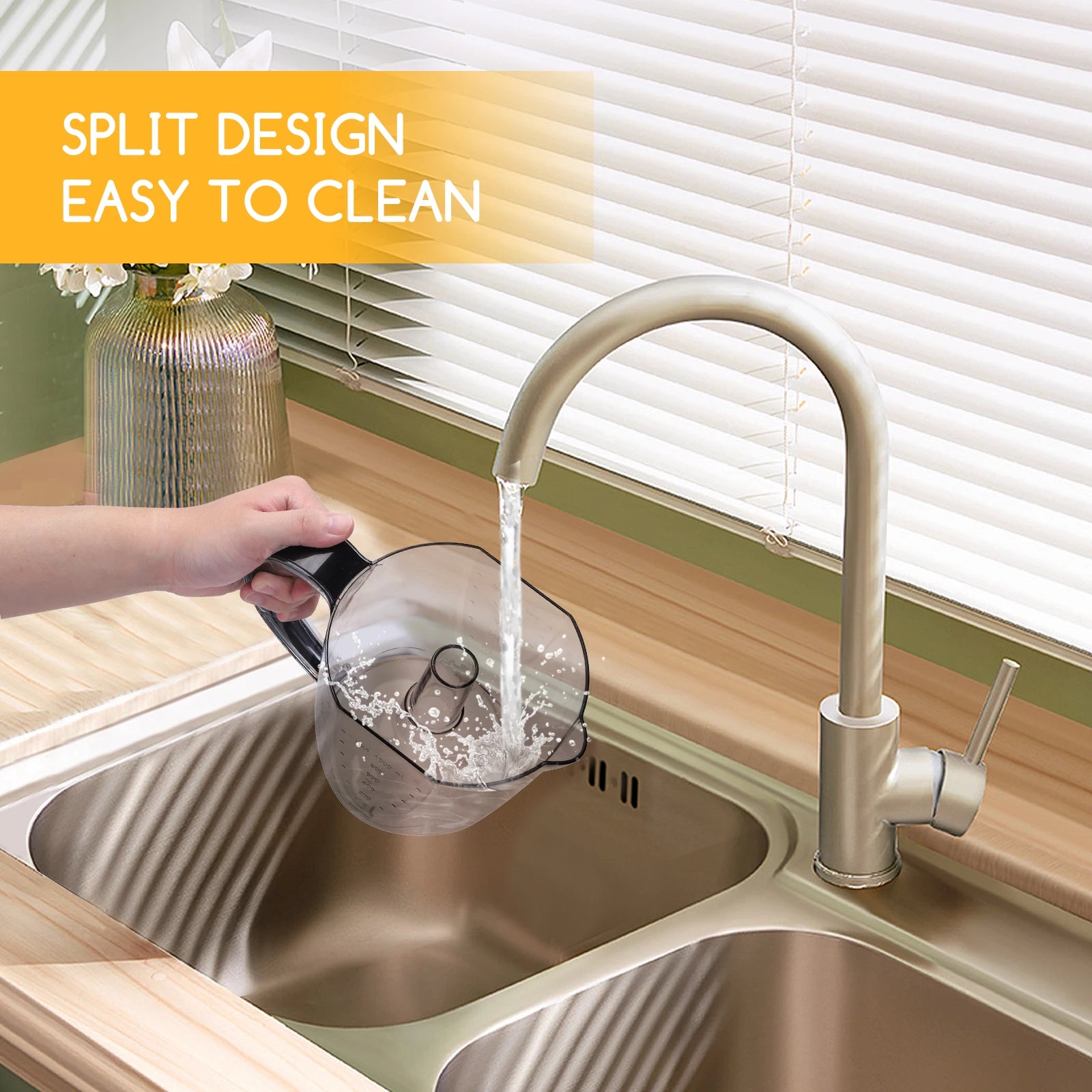 Electric Orange Juicer 40W 700 ml Drum Twist 2 Cones Dismontablesy Dust Cover Anti-Drip Nozzle Dishwasher Safe Black - Merit Sell