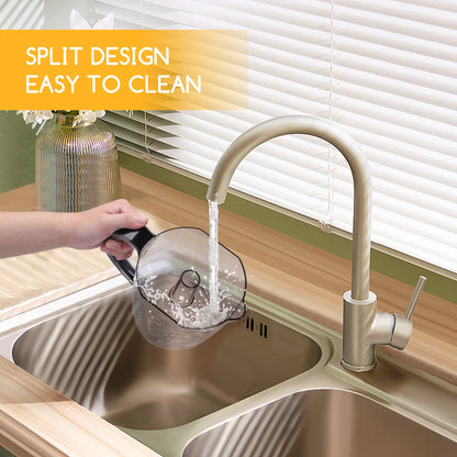 Electric Orange Juicer 40W 700 ml Drum Twist 2 Cones Dismontablesy Dust Cover Anti-Drip Nozzle Dishwasher Safe Black - Merit Sell