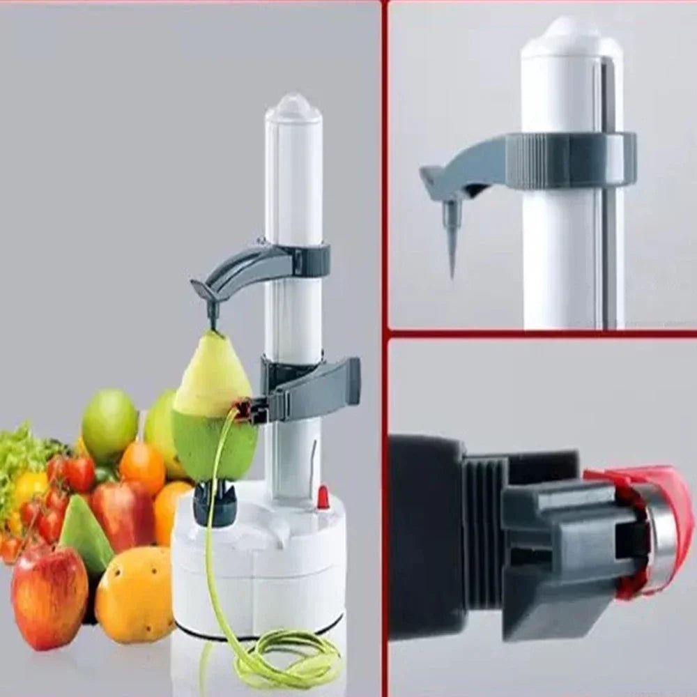 Electric Peeler Automatic Rotary Peeler Lemon Vegetable Potato Kitchen Peeling Tool - Merit Sell