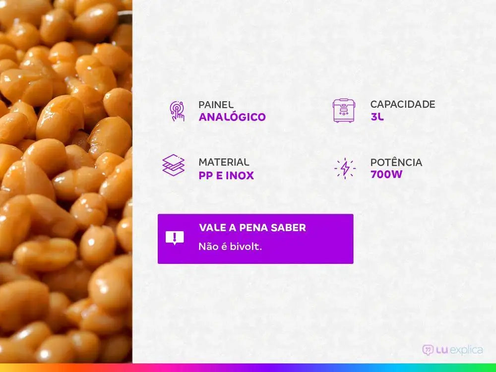 Electric Pressure Cooker Mondial 3L 700W - 220V - Merit Sell