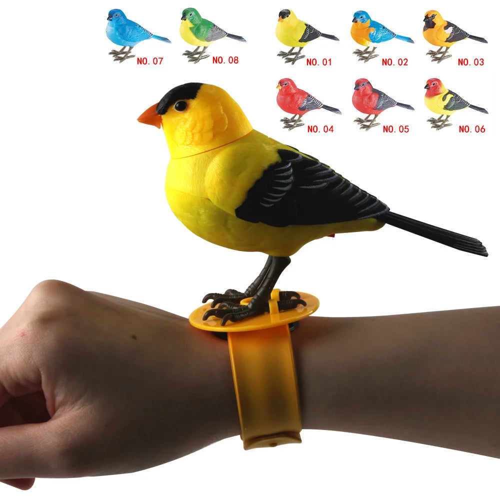 Electric Singing Bird Toy Cute Interactive Bird Toy Simulation Electronic Bird Toys for Kids with Motion & Sound Control - Merit Sell