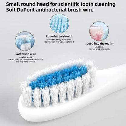 Electric Ultrasonic Toothbrush Six Speed Mode Home Soft Hair USB Charging Waterproof Adult Tooth Cleaner Automatic Couple Set - Merit Sell