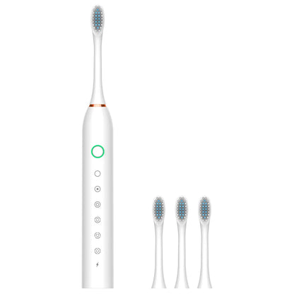 Electric Ultrasonic Toothbrush Six Speed Mode Home Soft Hair USB Charging Waterproof Adult Tooth Cleaner Automatic Couple Set - Merit Sell
