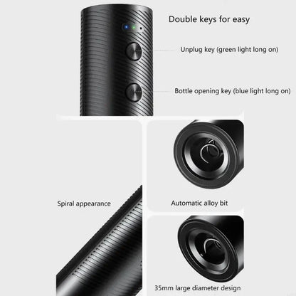 Electric Wine Bottle Opener Automatic Red Wine Corkscrew Rechargeable Wine Opener with Charging Base Tools Kitchen Accessories - Merit Sell