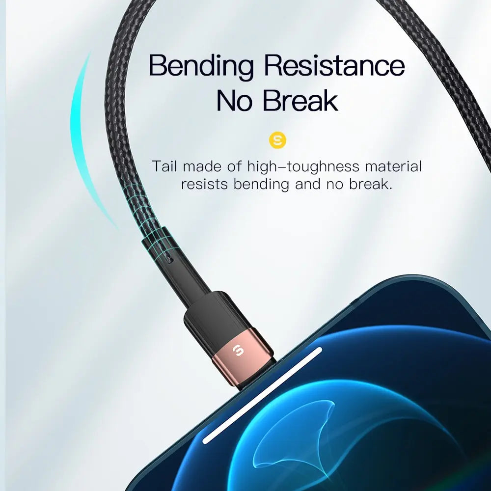 Essager Fast Charging For iPhone Usb Cable 11 12 13 Pro Max Mini Xs Xr X SE 8 7 6 Plus 6s 5 5s 2.4A Wire For iPhone Charger Cord - Merit Sell