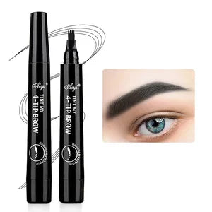 Eyebrows Pen Eyebrow Tattoo Waterproof Liquid Black Eye Brow Makeup Pencil Microblading - Merit Sell