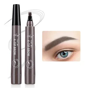 Eyebrows Pen Eyebrow Tattoo Waterproof Liquid Black Eye Brow Makeup Pencil Microblading - Merit Sell
