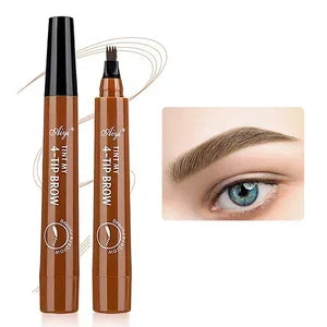 Eyebrows Pen Eyebrow Tattoo Waterproof Liquid Black Eye Brow Makeup Pencil Microblading - Merit Sell