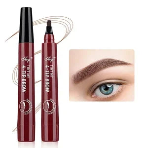 Eyebrows Pen Eyebrow Tattoo Waterproof Liquid Black Eye Brow Makeup Pencil Microblading - Merit Sell