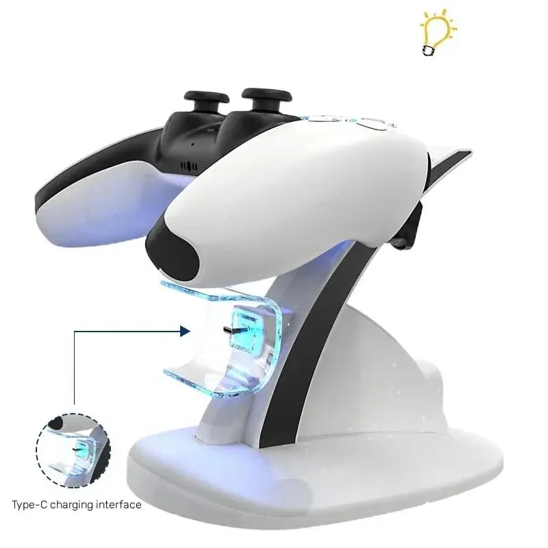 Fast Charging For PS5 Controller Gamepad Dual charging For Playstation 5 Controller Charger Dock Stand Accsessories - Merit Sell