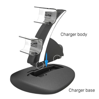 Fast Charging For PS5 Controller Gamepad Dual charging For Playstation 5 Controller Charger Dock Stand Accsessories - Merit Sell