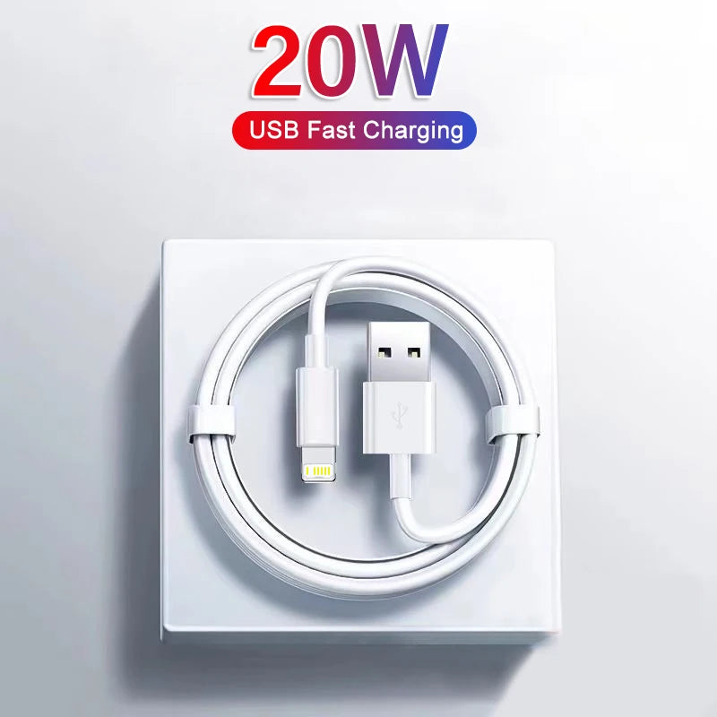 Fast Charging For iPhone Usb Cable 14 13 12 11 Pro Max Mini XR XS X SE 8 7 6 Plus 6s 5 5s Wire For iPad Charger Cord Accessories - Merit Sell