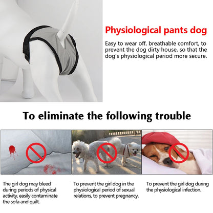 Female Dog Shorts Panties Breathable Cotton Underwear Briefs Pet Dog Physiological Pants Menstrual Period Underwear Briefs - Merit Sell