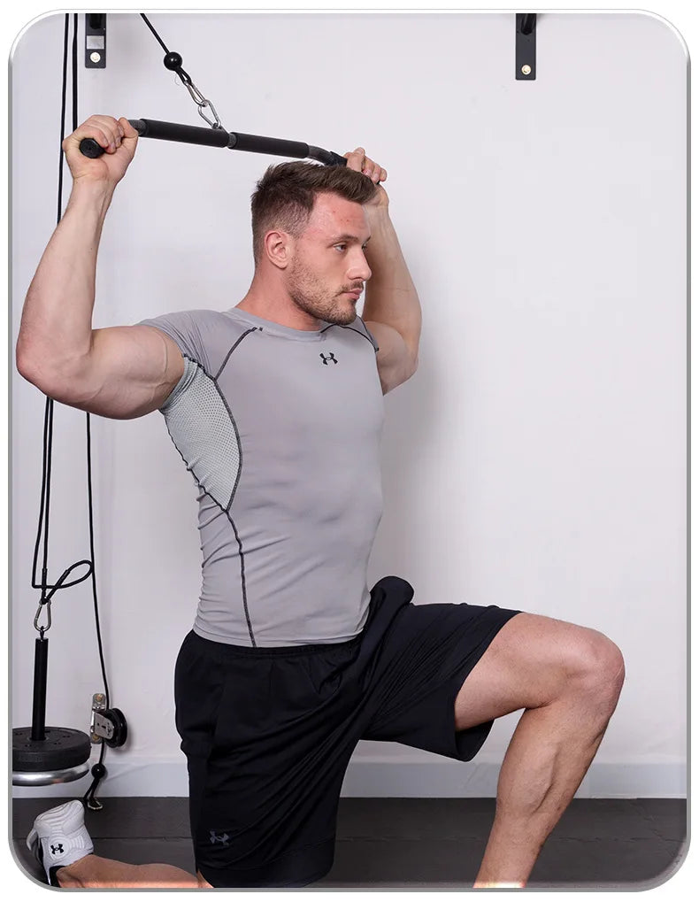 Fitness equipment with lower handle, straight pull rod, long pull rod, high pull rod, weight-bearing trainer handle accessories - Merit Sell