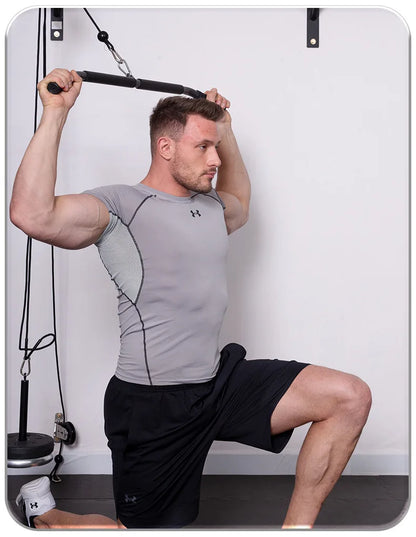 Fitness equipment with lower handle, straight pull rod, long pull rod, high pull rod, weight-bearing trainer handle accessories - Merit Sell