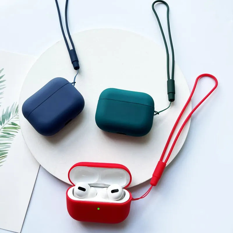 For AirPods Pro 3 2025 Case Silicone Protector for airpods Pro Front LED Visible Pro 2 Case cover with Lanyard for airpods pro 2 - Merit Sell