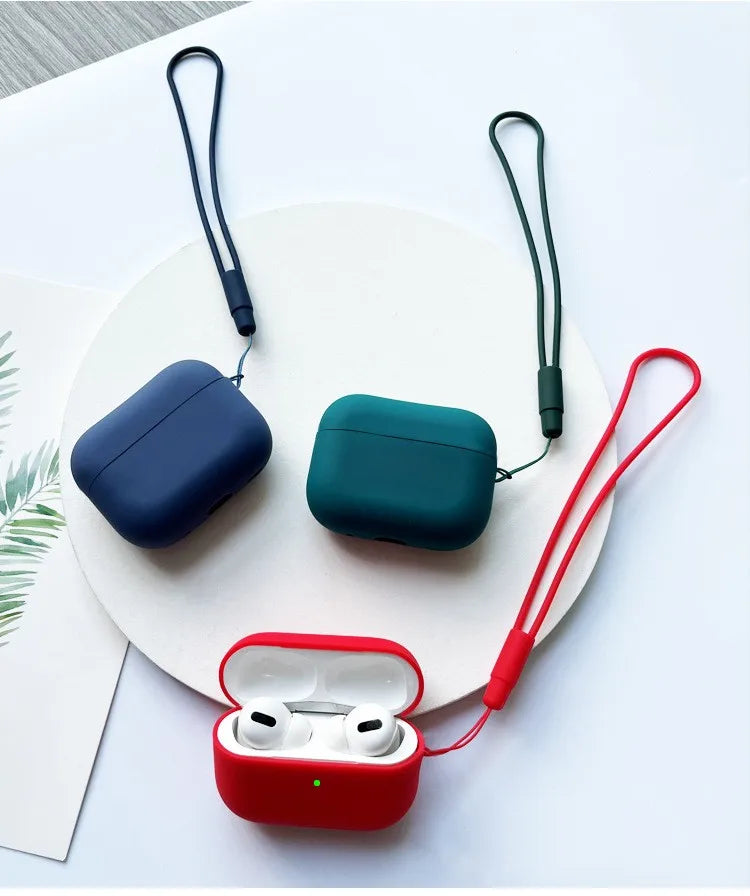 For AirPods Pro 3 2025 Case Silicone Protector for airpods Pro Front LED Visible Pro 2 Case cover with Lanyard for airpods pro 2 - Merit Sell